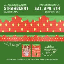 Load image into Gallery viewer, STRAWBERRY Washi Tape