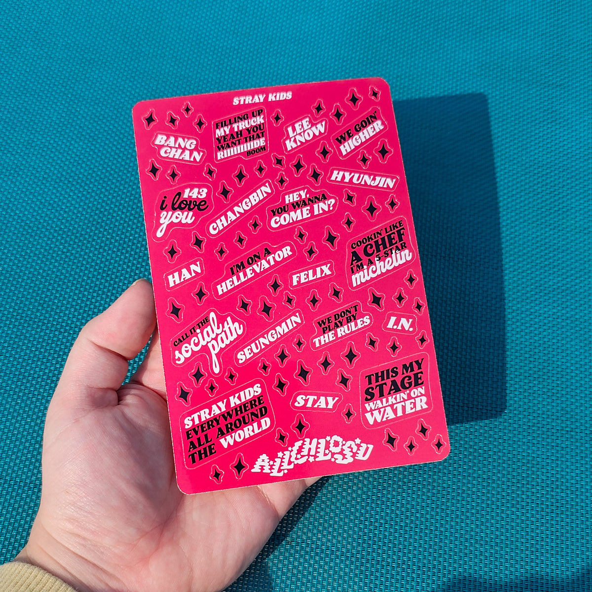STRAY KIDS - Sticker Sheet – allchlosu.
