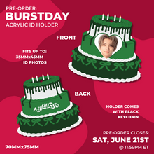 Load image into Gallery viewer, BURSTDAY - Acrylic K-Pop ID Holder
