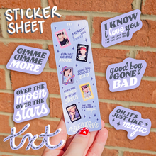 Load image into Gallery viewer, TXT - Sticker Sheet