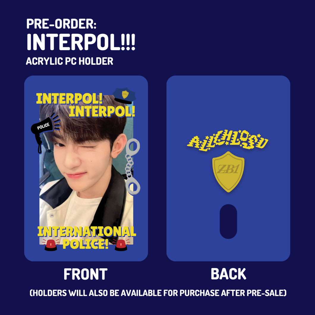 **PRE-ORDER** - INTERPOL - Acrylic PC Holder