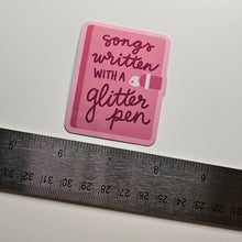 Load image into Gallery viewer, Glitter Pen Songbook - Vinyl Sticker
