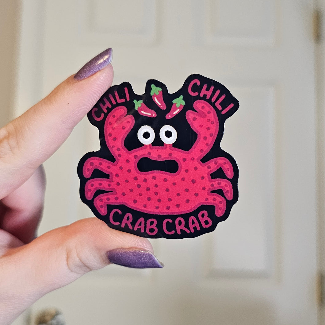 Chili Chili Crab Crab - Vinyl Sticker